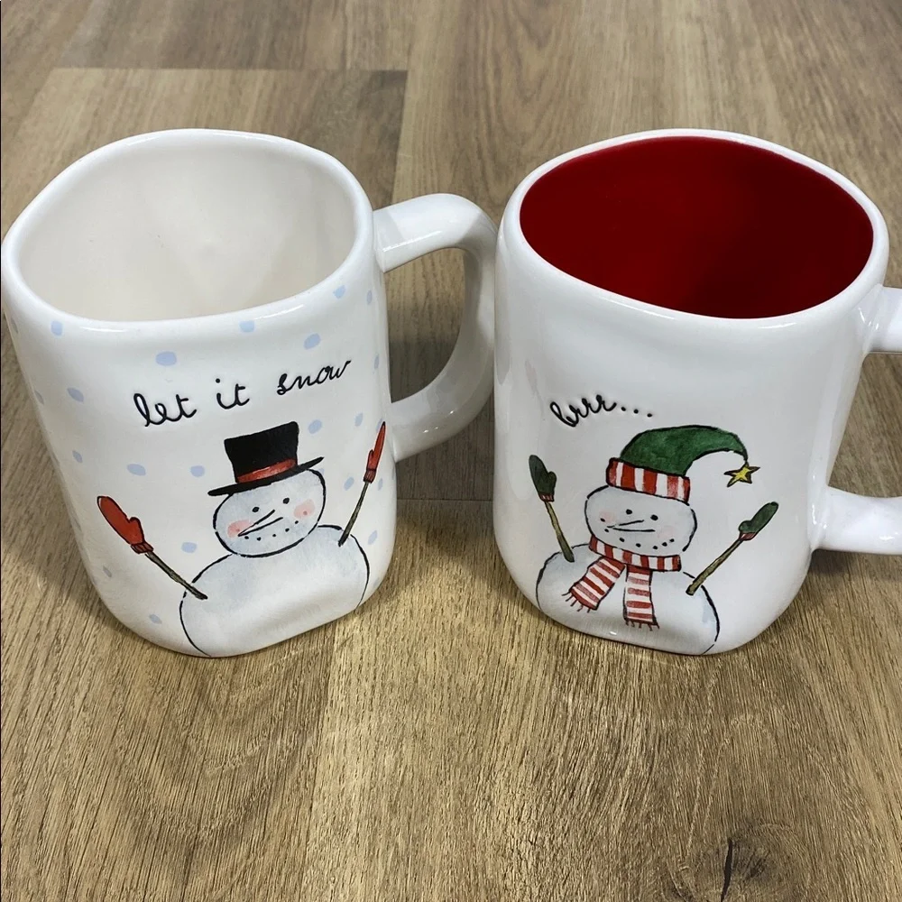 3 Rae Dunn Artisan Collection by Magenta Christmas mugs